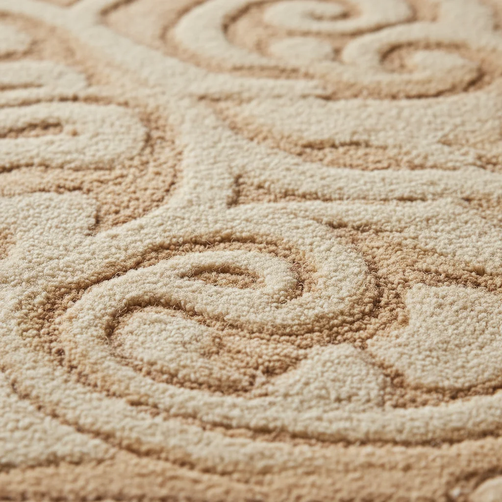 Carved Wool Carpet - Image 2